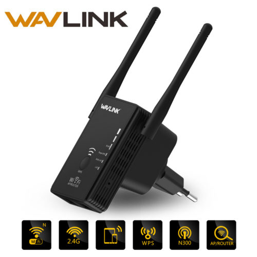 Wavlink N300 WL-WN578R2 Беспроводной усилитель-репитер-ретранслятор WiFi сигнала с 2 антеннами 300 Мбит/с