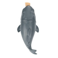 Игрушка-антистресс акула с человеческой ногой