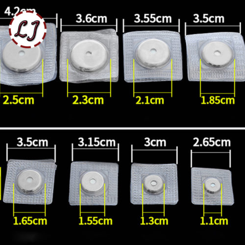 Магнитные кнопки на прозрачной силиконовой основе (для вшивания внутрь изделия)