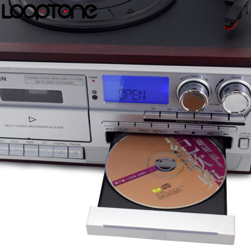 FM Проигрыватель виниловых пластинок, кассет, дисков Looptone