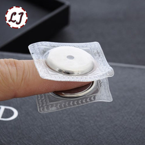 Магнитные кнопки на прозрачной силиконовой основе (для вшивания внутрь изделия)