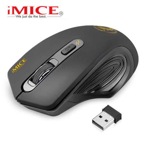 iMice Беспроводная оптическая компьютерная мышь со светодиодной подсветкой, 4 кнопки