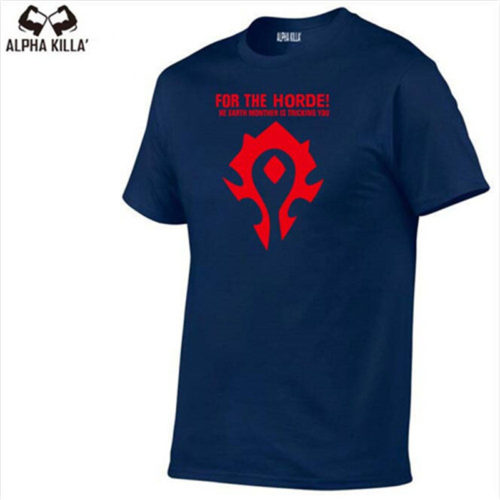Мужская хлопковая футболка WOW World Of Warcraft