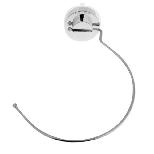 Настенная круглая вешалка держатель на присоске для полотенец в ванную комнату