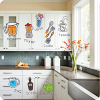 Декоративные наклейки (еда, фрукты) на кухню, холодильник
