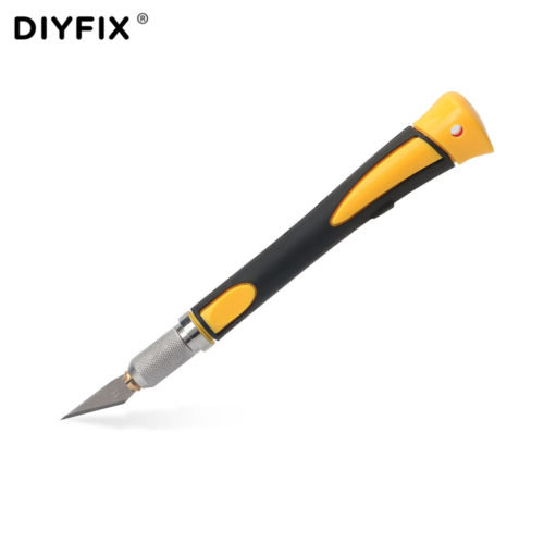 Купить Нож модельный со сменными лезвиями и нескользящей ручкой на .