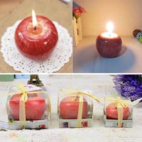 Ароматическая свеча в виде яблока