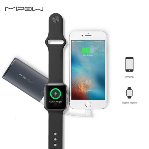 MIPOW Портативное зарядное устройство Power Bank для iPhone и Apple Watch 6000 мАч