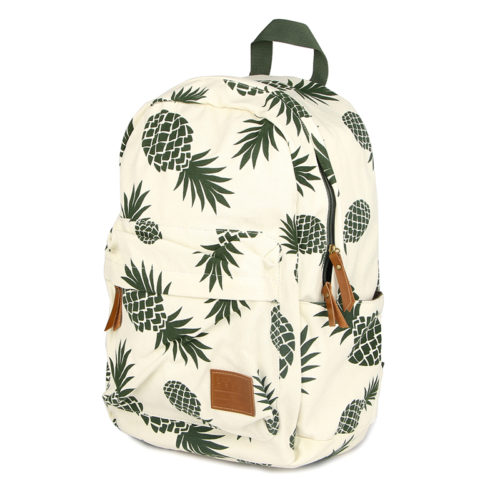 Тканевый городской школьный рюкзак с ананасами