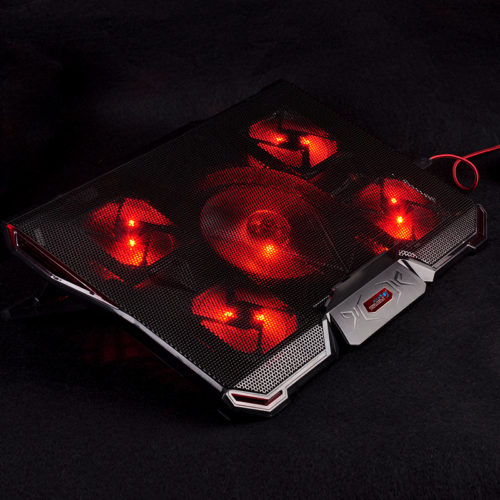 COOLCOLD Ice magic 4 Охлаждающая USB подставка кулер с 5 бесшумными вентиляторами и подсветкой для ноутбука 12-17″