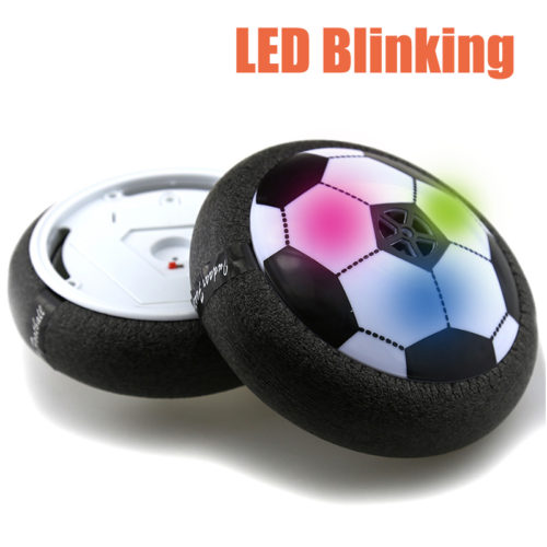 Футбольный светодиодный мяч-диск ховербол аэро мяч на воздушной подушке