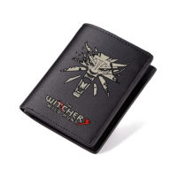 Мужской черный кошелек из искусственной кожи с логотипом Ведьмака/The Witcher