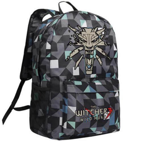 Мужской школьный тканевый рюкзак с логотипом Ведьмака/The Witcher