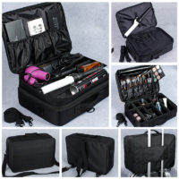 Профессиональная водонепроницаемая сумка для косметики для работы визажиста или мастера ногтевого сервиса