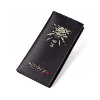 Мужской черный кошелек из искусственной кожи с логотипом Ведьмака/The Witcher