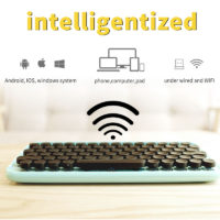 LOFREE Беспроводная механическая Bluetooth клавиатура с круглыми клавишами и подсветкой