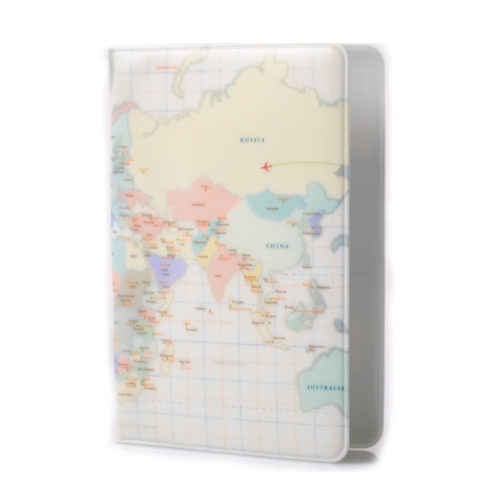 Обложка на паспорт с картой мира