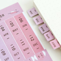Стикеры для ведения планировщика/ежедневника с месяцами, числами, днями недели