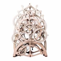 Robotime DIY Деревянный конструктор Часы с маятником 170 деталей