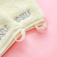 Многоразовая рукавичка полотенце для снятия макияжа