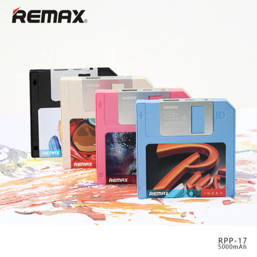 Remax Power bank портативное зарядное устройство аккумулятор на 5000 мАч в виде дискеты