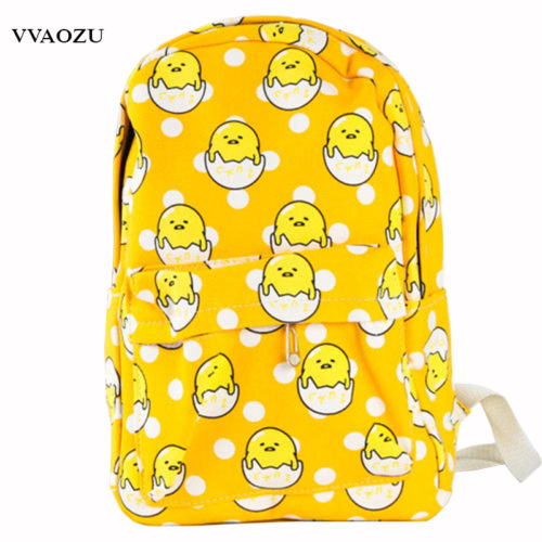Тканевый школьный Kawaii рюкзак с Ленивым желтком Gudetama