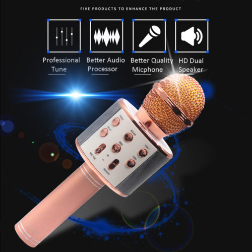 Беспроводной Bluetooth караоке-микрофон WS858 для смартфона