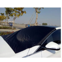 Защитный чехол накидка на переднее стекло автомобиля от наледи