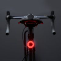 Светодиодный задний фонарь с разными изображениями на велосипед