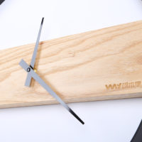Минималистичные часы в скандинавском стиле с деревянной доской (диаметр 35/40 см)