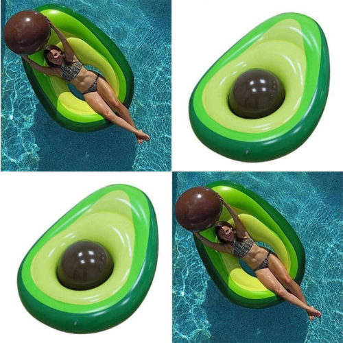 Надувной плавательный круг матрас в виде авокадо