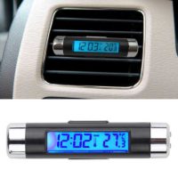 Часы термометр в автомобиль с подсветкой