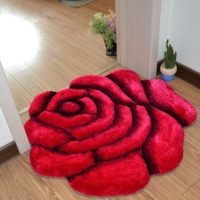Домашний коврик в виде цветка розы 70 см