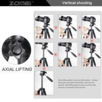 Zomei Q111 Профессиональный портативный алюминиевый штатив для фотоаппарата и камеры