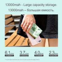 HOCO Power bank портативное зарядное устройство аккумулятор с цветочным и растительным принтом 13 000/20 000 мАч