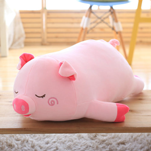 Мягкая игрушка подушка в виде розовой свиньи / поросенка  40/55/75/100 см
