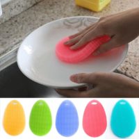 Щетка губка силиконовая для мытья посуды, фруктов и овощей