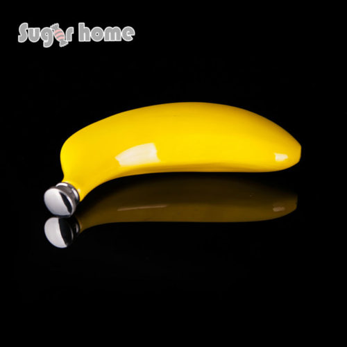 Желтая фляга в виде банана 5 унций