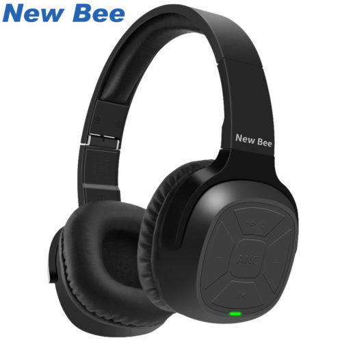 New Bee Накладные беспроводные Bluetooth наушники с микрофоном