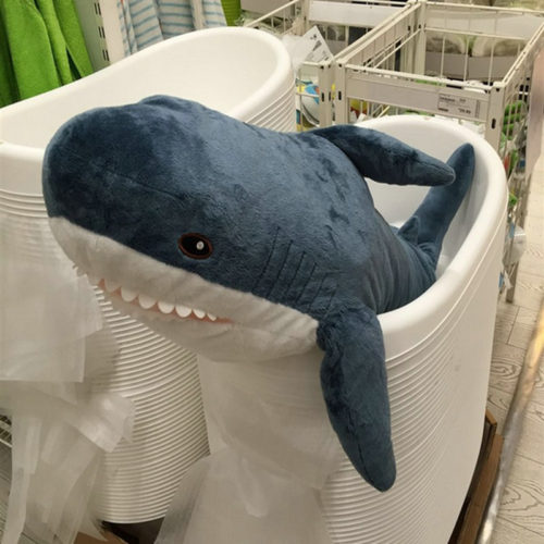 Большая мягкая игрушка Акула 100 см (реплика БЛОХЭЙ от Ikea)