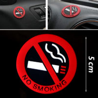 Наклейка против курения в автомобиль с надписью No smoking