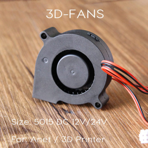 Вентилятор Anet 5015 радиальный (улитка) для 3D-принтера 12/24В, 50x50x15 мм