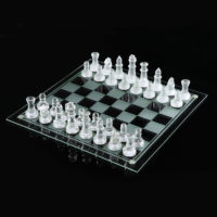 Стеклянные шахматы 25х25 см