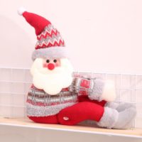Новогодняя мягкая игрушка держатель штор в виде снеговика, Санта Клауса или оленя