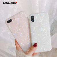 USLION блестящий мягкий силиконовый чехол для всех моделей iPhone (айфон)