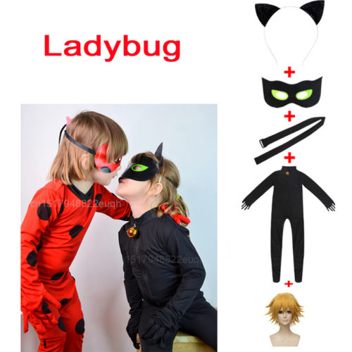 Детские косплей костюмы супергероев Леди Баг и Супер-Кот