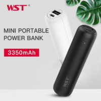 WST 3000mAh мини power bank портативное зарядное устройство 3000 мАч для телефона