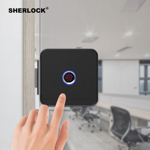 Sherlock Smart Lock Glass Door Lock Fingerprint умный замок с отпечатком пальца и дистанционным управлением