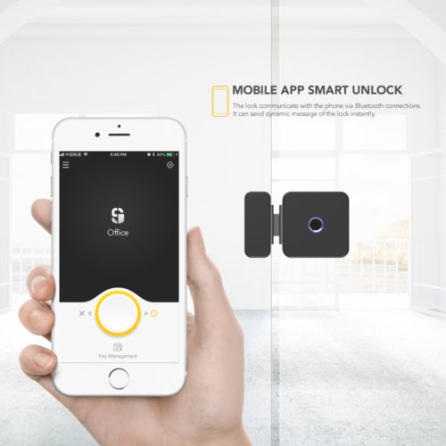 Sherlock Smart Lock Glass Door Lock Fingerprint умный замок с отпечатком пальца и дистанционным управлением