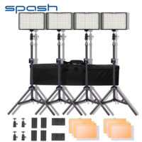 Spash TL-160S светодиодный видеосвет со стойками для фотографа, визажиста 4 шт. 3200 / 5600 К